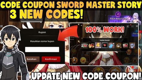 Update Code Coupon Sword Master Story Today New Codes Kupon Sword