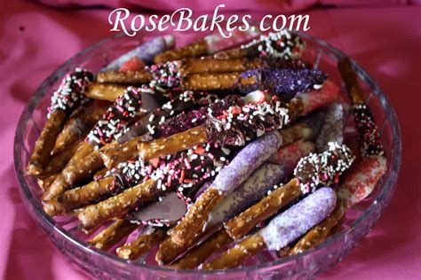 Chocolate Dipped Pretzel Sticks {Easy Party Snack!}