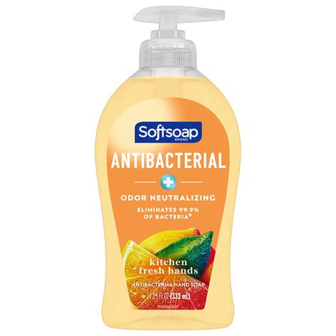 Softsoap Antibacterial Liquid Hand Soap Fresh Citrus Scent Hand Soap 11 25 Oz Bottle