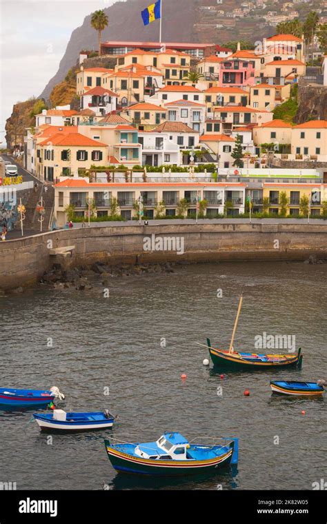 Portugal Madeira Camara De Lobos Fishing Village Stock Photo Alamy