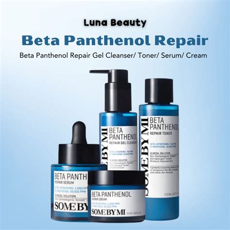 Some By Mi Beta Panthenol Repair Gel Cleanser Toner Serum Cream