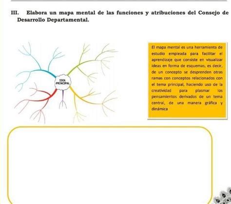 Iii Elabora Un Mapa Mental De Las Funciones Y Atribuciones Del Consejo