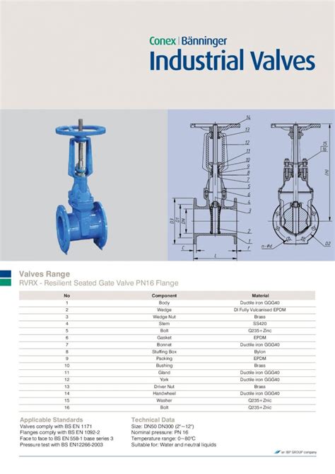 Pdf Valves Range Press Rvhx F Resilient Seated Gate Valve Pn