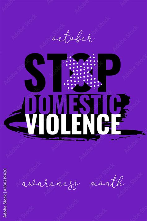 Stop Domestic Violence Banner Poster Card Creative Social Concept