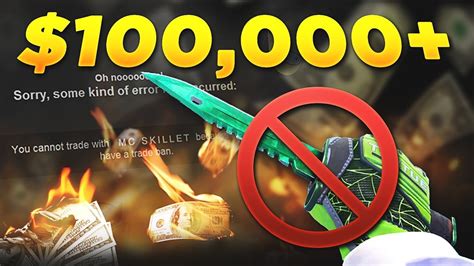 CS:GO - McSkillet Inventory TRADE BANNED! ($100,000+ LOST) - YouTube