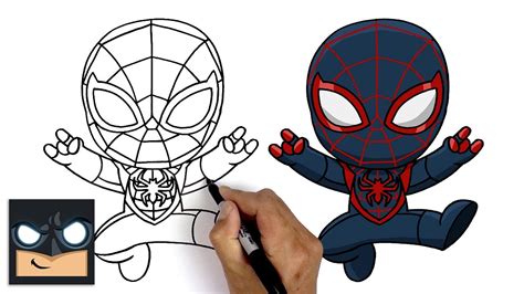 How To Draw Miles Morales From Spider Man