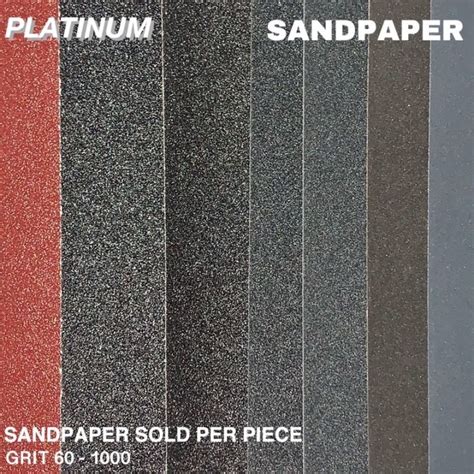 Sand Paper Waterproof Sandpaper 60 1000 Grit Liha Lazada Ph