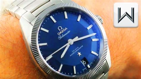 Omega Constellation Globemaster BLUE DIAL Steel Tungsten (130.30.39.21 ...