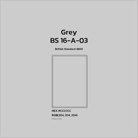 About BS 16-A-03 - Grey Color - Color codes, similar colors and paints ...