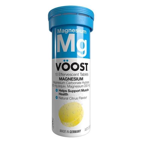 Buy VOOST Magnesium Effervescent 10 Tablets Online at Chemist Warehouse®