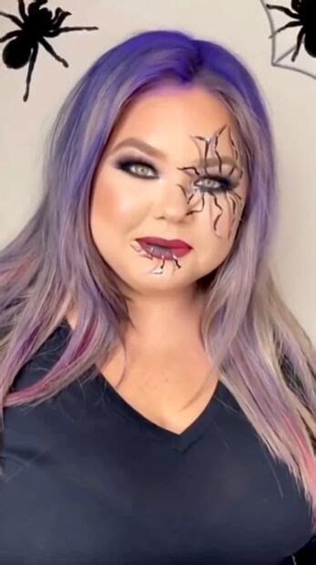 Halloween Spider Web Eye Makeup Tutorial | Upstyle