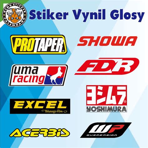 Jual Stiker Vynil Glosy Protaper Uma Racing Showa Fdr Excel