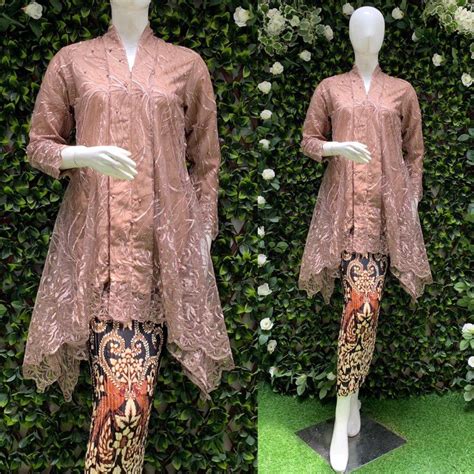 Jual Kebaya Kartini Tunik Tile Bordir Stelan Kebaya Busui Kebaya