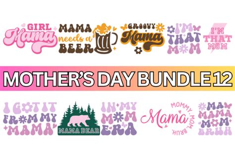 Retro Mom Mama Svg Png Bundle Graphic By Flaunt Creative Fabrica