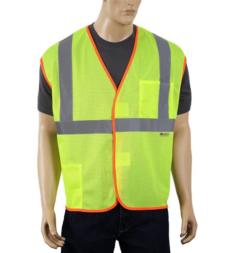 Safety And Security 2xl 2w Safety Depot Mesh Safety Vest With Velcro And Pockets Hi Viz 2