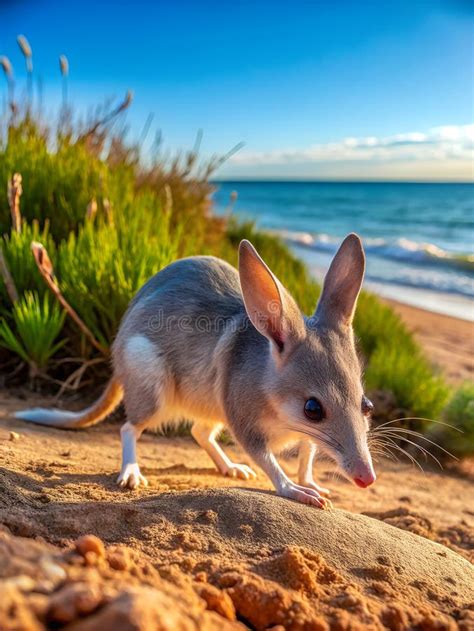 Bilby Rodent Walks Sea Stock Illustration Illustration Of Happy 323153818