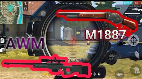 GARENA FREE FIRE FREE FREE HIGHLIGHT GUN COMBO SHORT AWM M1887