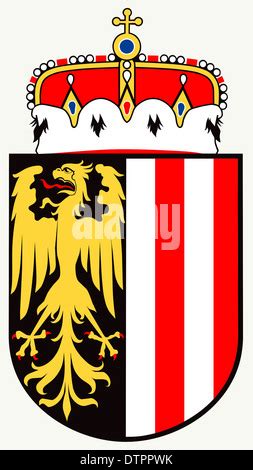 Wappen des österreichischen Bundeslandes Salzburg Stockfotografie Alamy