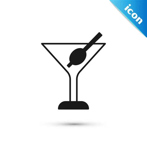 Icono de la copa de martini imágenes de stock de arte vectorial