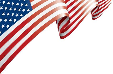 American flag decorative holiday banner frame Vector Image