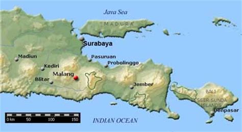 Malang Map - Indonesia