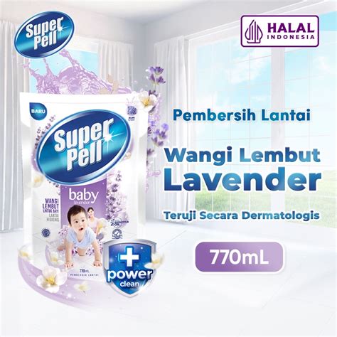 Jual SuperPell Pembersih Lantai Pel Lantai Harum Wangi Baby Lavender