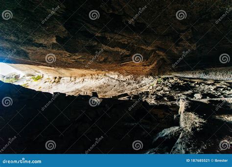 Milodon Cave in Torres Del Paine National Park, Chile Stock Image ...