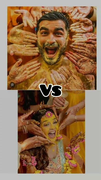 Groom Vs Bride🔥🥵 Mehndi💚 Haldi💛 Barat🥳 Etc Youtube