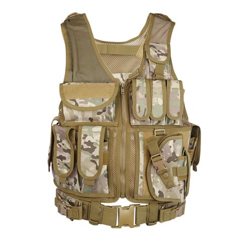 Tactical Vest Men Paintball Military Assault Shooting Hunting Molle