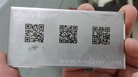 Stainless Steel Laser Engraving Qr Code Laser Marking Metal Fiber