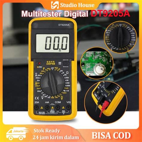 Avometer Digital Multimeter Multitester Digital Besar Awet DT9205A DT