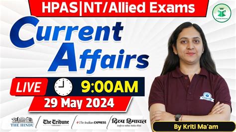 Himachal Daily Current Affairs Quiz Mcq Th May Hpas Has