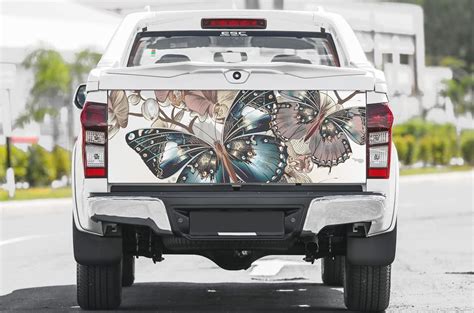 Tailgate Vinyl Wrap Full Color Graphics Truck Decal Butterflies Sticker