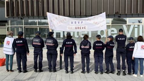 La colère des agents de surveillance de la voie publique à Angers