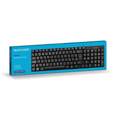 Teclado B Sico Slim Tc Multilaser Preto