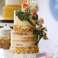 Semi Naked Cake Decorated Cake By BettyCakesEbthal CakesDecor