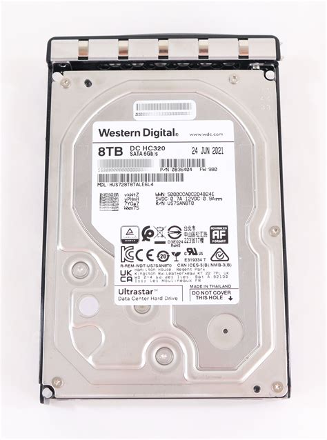 Western Digital Ultrastar 8TB HC320 HUS728T8TALE6L4 7.2K RPM SATA 6Gb/s ...
