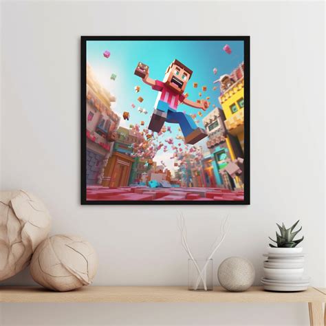 Minecraft Poster Video Game Minecraft Wall Art Minecraft Art for Gaming ...