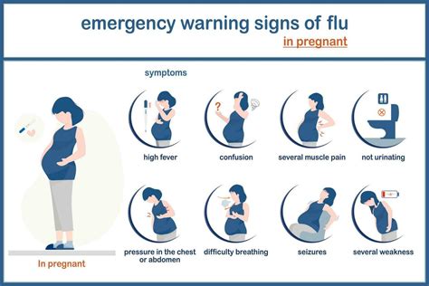 vector illustation infographic of influenza concept.symptoms of ...