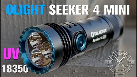 Olight Seeker 4 Mini 18350 Sized Flashlight With UV YouTube