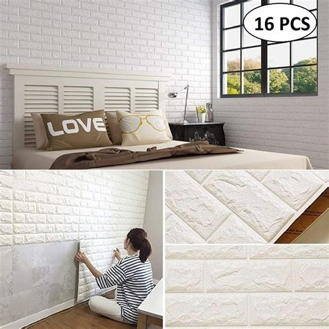 Imitation Brick Self Adhesive Wallpaper D Wall Panel Living Room Brick