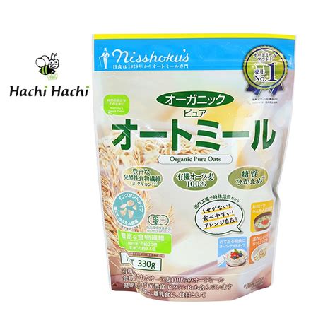 Bột yến mạch hữu cơ ăn kiêng Nhật Bản Nippon Food 330g Hachi Hachi