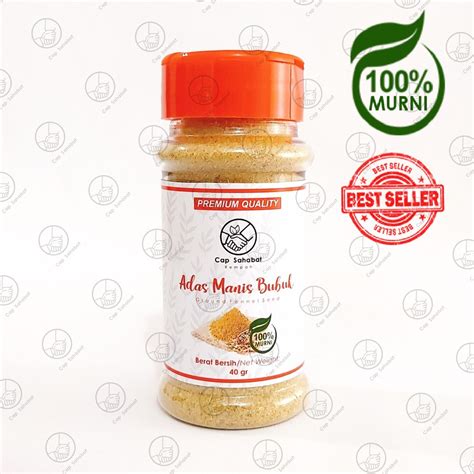 Jual Cap Sahabat Adas Manis Bubuk Botol Premium Ground Fennel Seeds