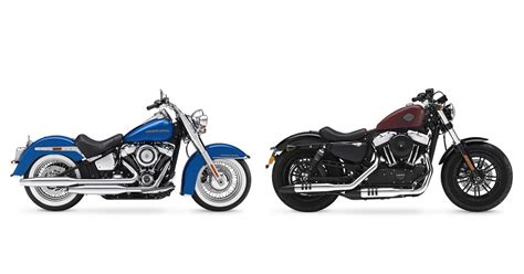 Motorrad Vergleich Harley Davidson Softail Deluxe Flde Vs Harley