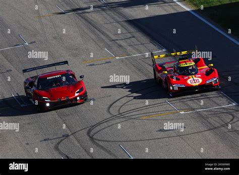 Ferrari 499p Hypercar And Ferrari 296 Gt3 During The Ferrari Finali