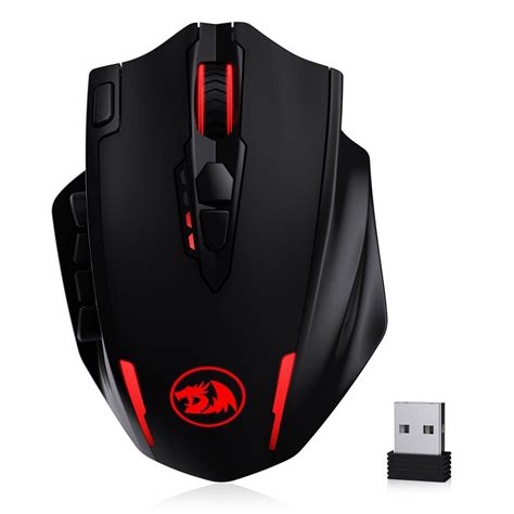 Redragon Rgb Wireless Gaming Mouse Impact Elite M913 20 Programmable Buttons 12 Side Buttons