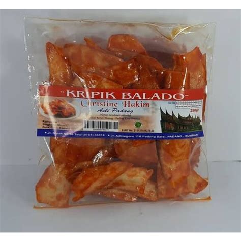 Jual Cemilan Snack Keripik Balado Singkong Christine Hakim Kripik