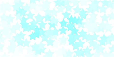 Light Blue Vector Texture With Beautiful Stars Vector Art At