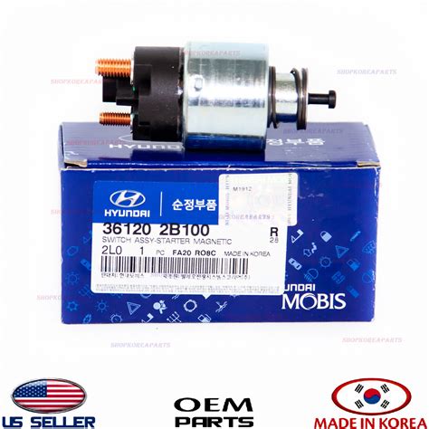 Genuine Solenoid Switch Starter Magnetic Oem Hyundai Kia 1 6l See Compatibility Ebay