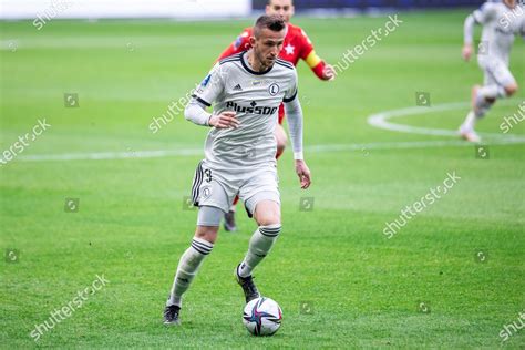 Tomas Pekhart Legia Action During Polish Editorial Stock Photo Stock